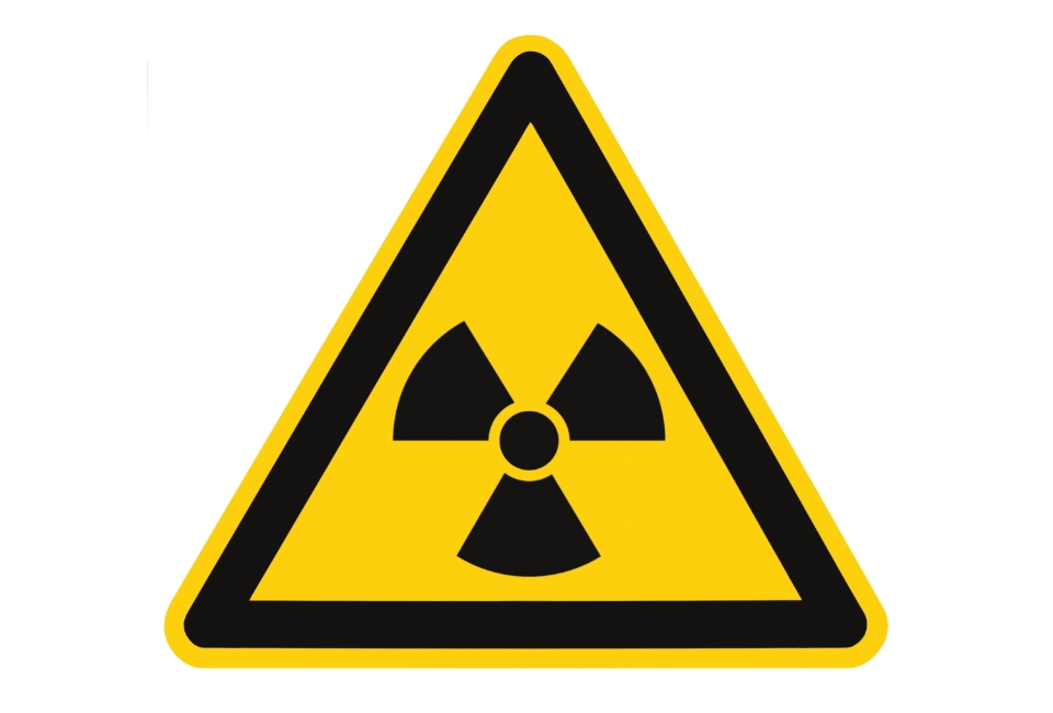 znak ostrzegawczy dotyczący radiacji